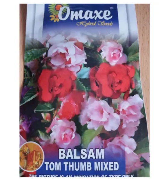 Omaxe Balsam Tom Thumb Mixed Flower Seed- 50 Seeds
